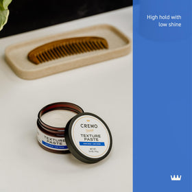 Cremo open jar displaying paste texture and easy scoopability benefit