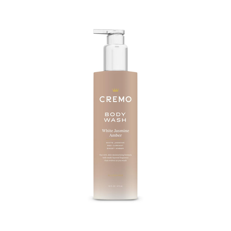 Cremo bottle front packaging showing fragrance and moisturizing benefit