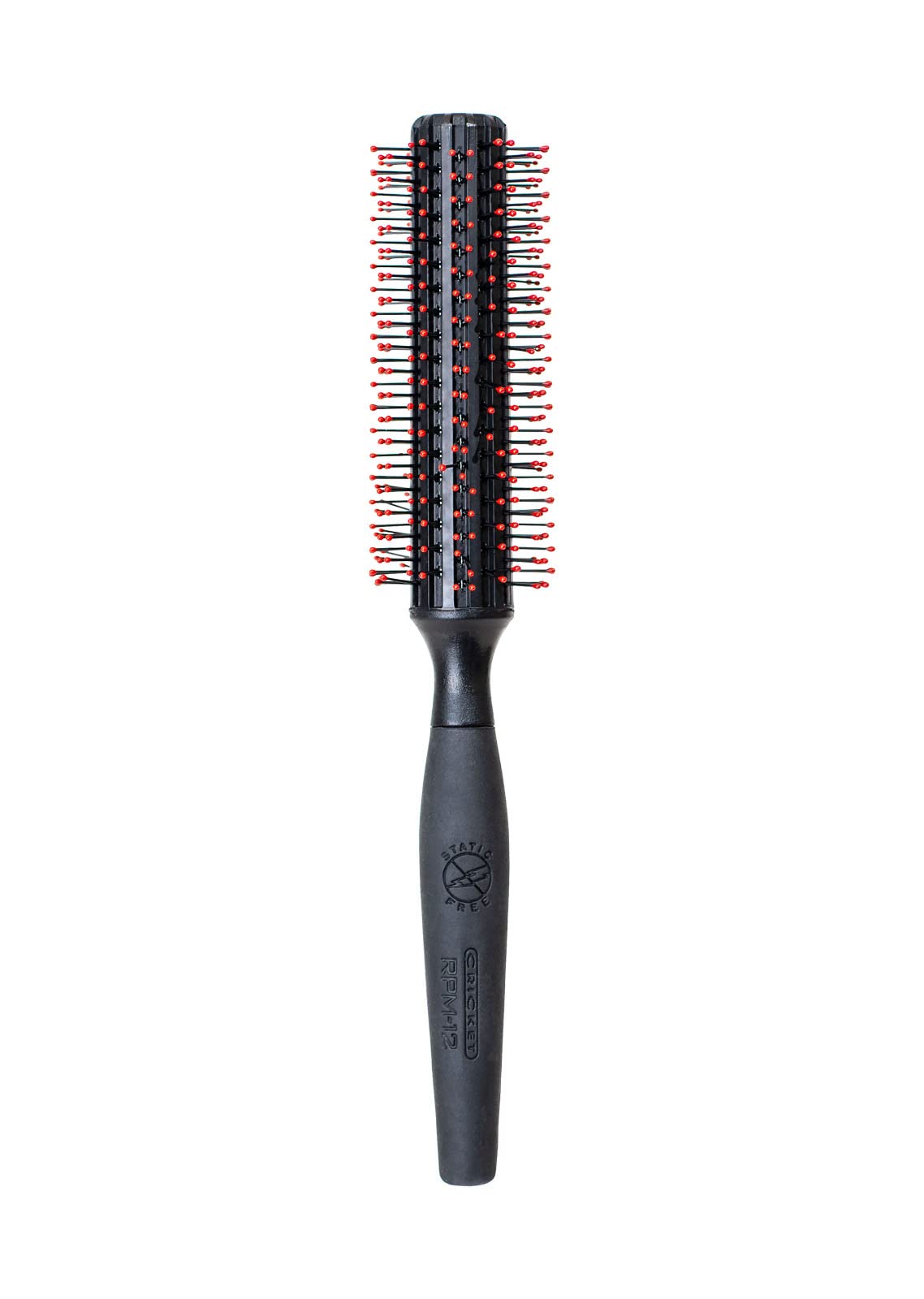 Cricket RPM 12 front view showing round brush and handle for smooth styling