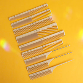 Cricket Silkomb Pro-30 used by stylist demonstrating precise sectioning benefit