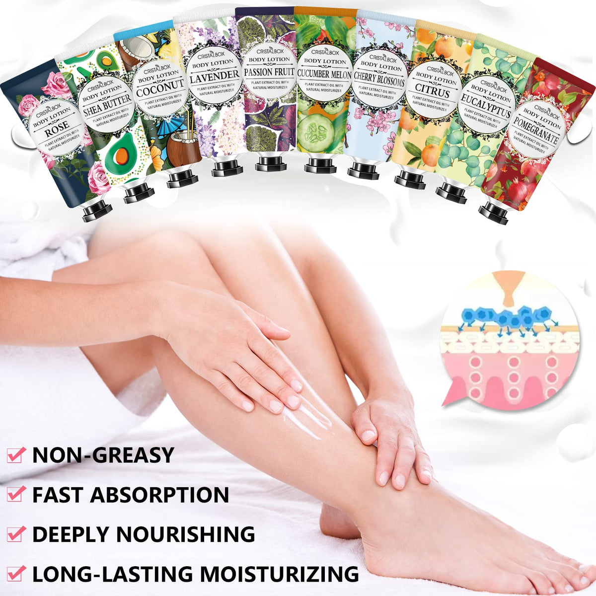 CRISTALBOX gift box presentation with tubes, ideal for teacher or nurse appreciation gifting