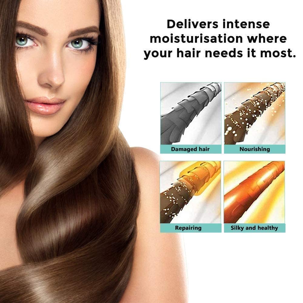 CRISTALBOX after treatment shiny smooth hair demonstrating shine
