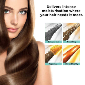 CRISTALBOX after treatment shiny smooth hair demonstrating shine