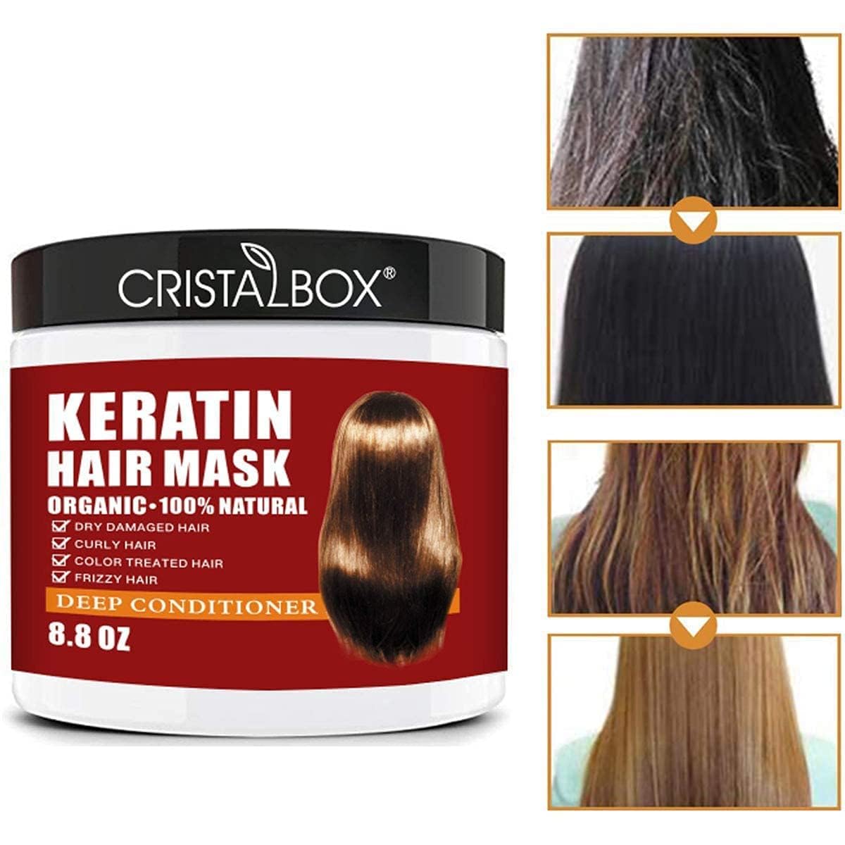 CRISTALBOX close-up of shea and argan highlighting nourishing oils