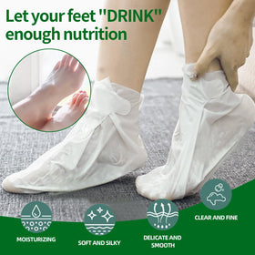 CRISTALBOX foot next to ruler for size comparison showing fit assurance benefit