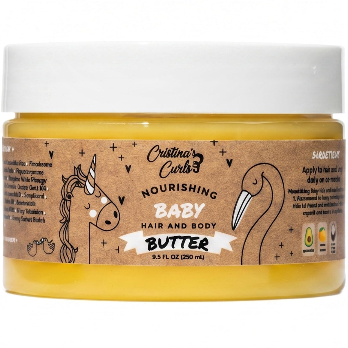 Cristina's Curls front packaging showing jar and label, highlighting brand trust