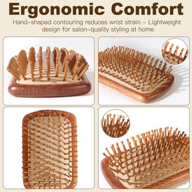 Crojetry bristle closeup showing natural bamboo bristles and anti-static benefit