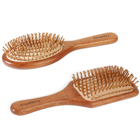 Crojetry brushes side by side scale showing size comparison and versatile use