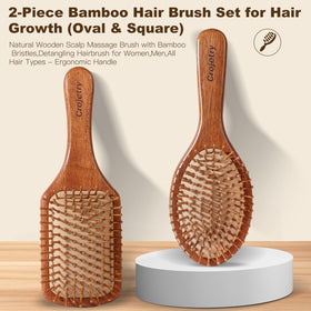 Crojetry square brush front focused on bristle layout for targeted scalp massage