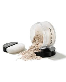 CROWN AFFAIR applying powder to roots demonstrating instant lift and refresh
