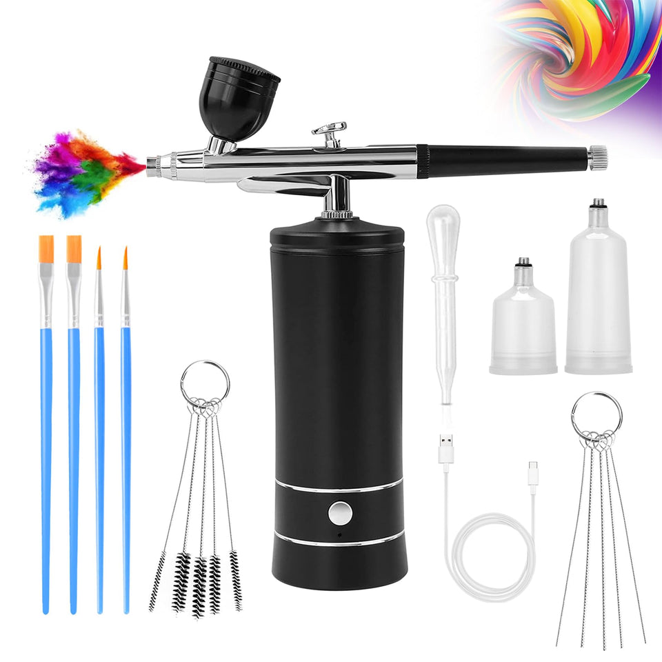 crpen airbrush kit front view showing compact design and portability benefit