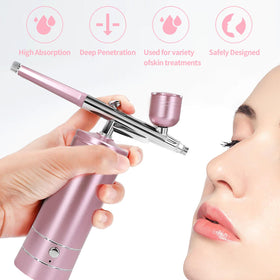 crpen side view of wireless compressor and spray gun for cordless convenience
