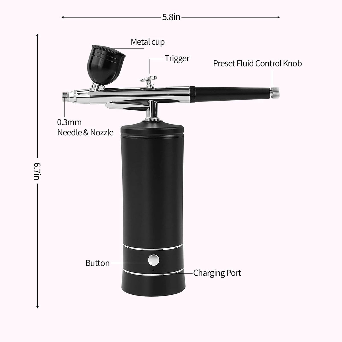 crpen three cups 7cc 20cc 40cc displayed for versatile volume control benefit