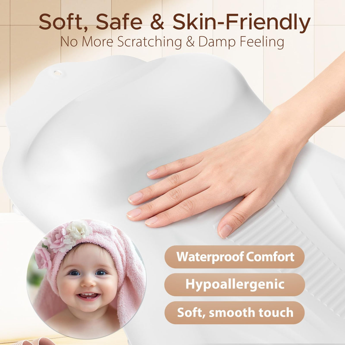 Cryoka in tub lifestyle showing user relaxing with improved head support
