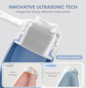 Cryslora cross valve close-up demonstrating precise dispensing and mess-free benefit