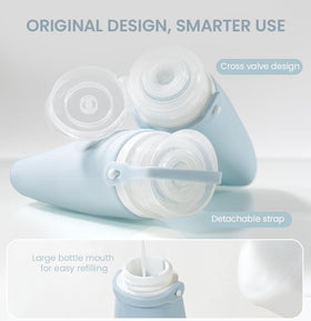 Cryslora detachable strap securing cap and saving space, packing efficiency benefit