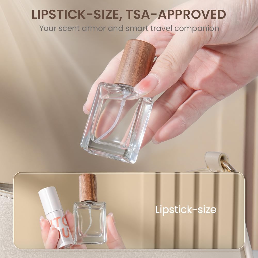 Cryslora spray mist on wrist demonstrating even fragrance distribution benefit