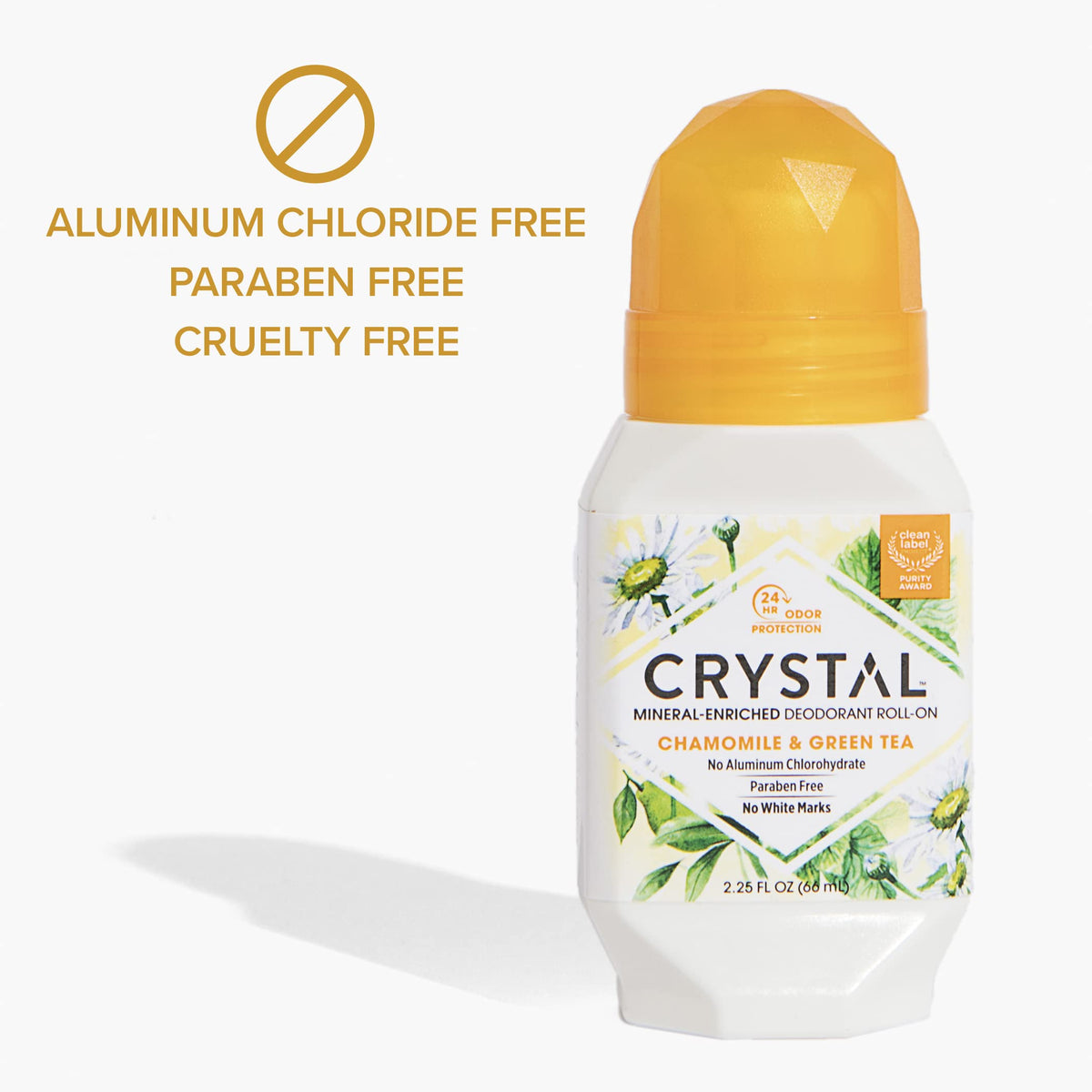 Crystal Essence three-pack next to everyday items to show compact size and capacity