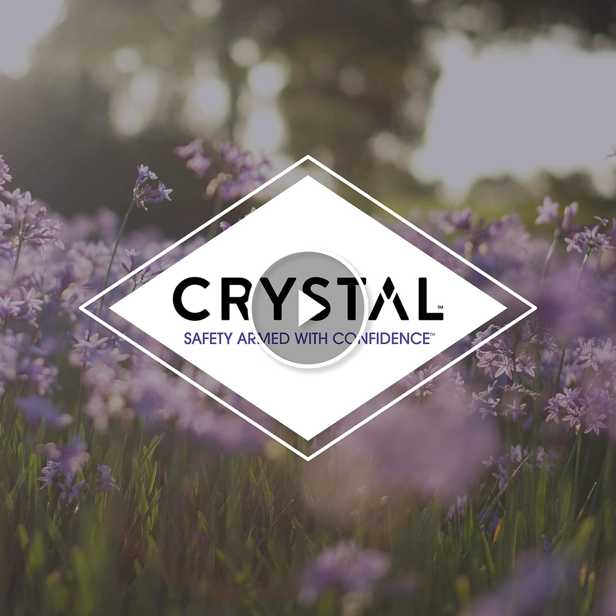 Crystal Essence on bathroom shelf with towels portraying everyday routine and shelf-ready design