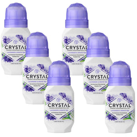 Crystal Essence front packaging showing lavender and white tea scent benefit