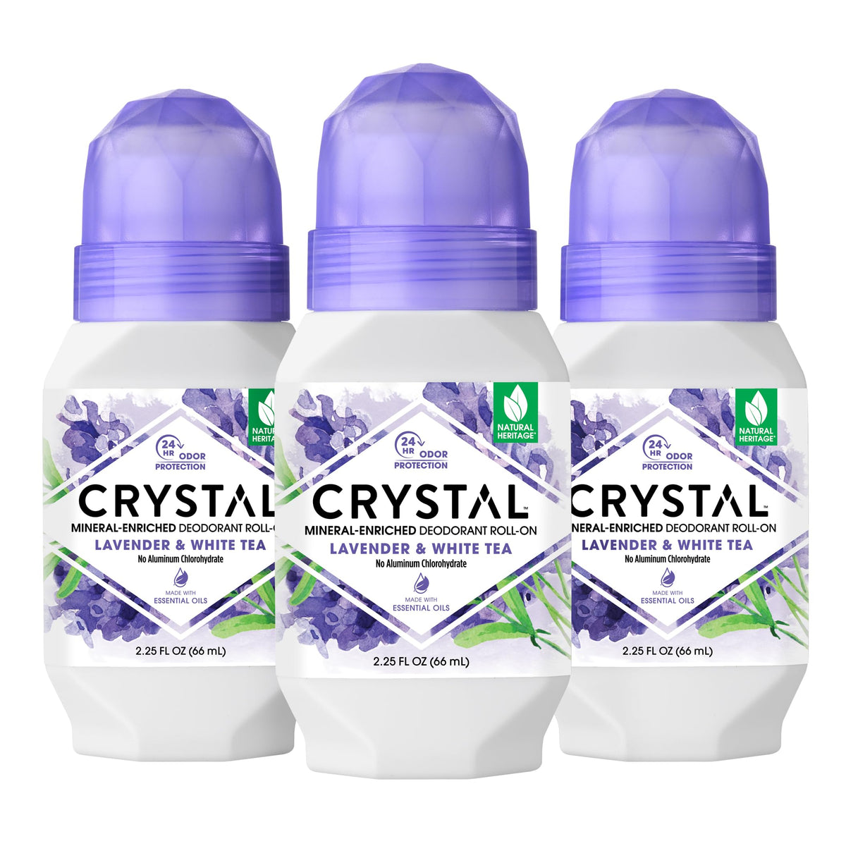 Crystal Essence front packaging showing bottle and scent clarity