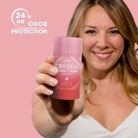 Crystal Essence product label showing ingredient highlights and magnesium use