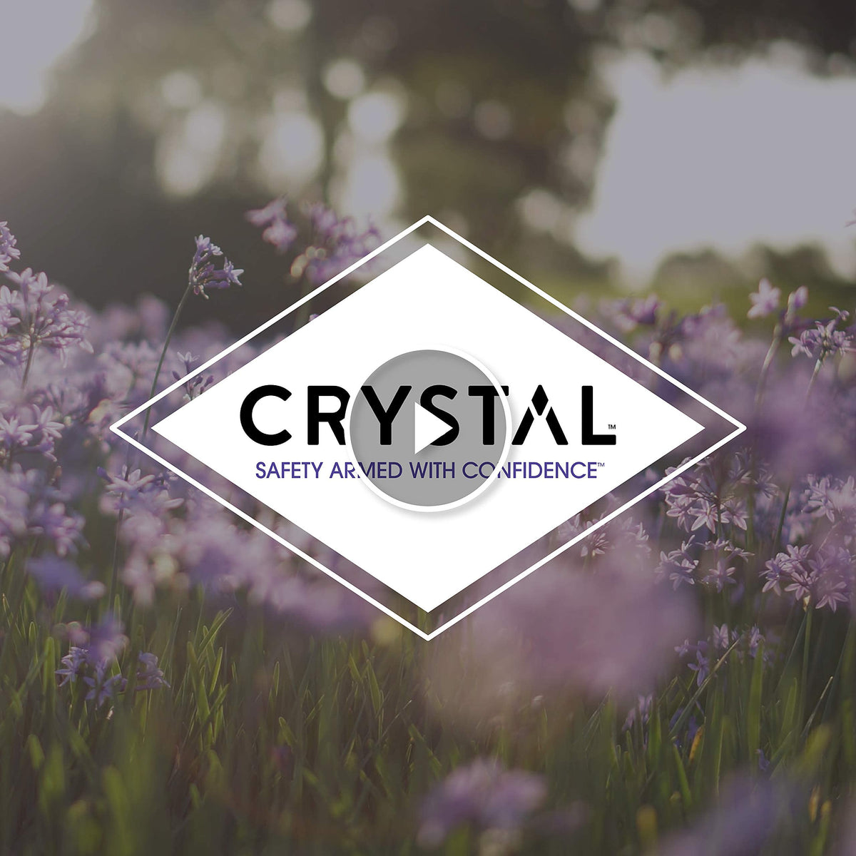 Crystal Essence lavender sprigs and white tea leaves highlighting scent