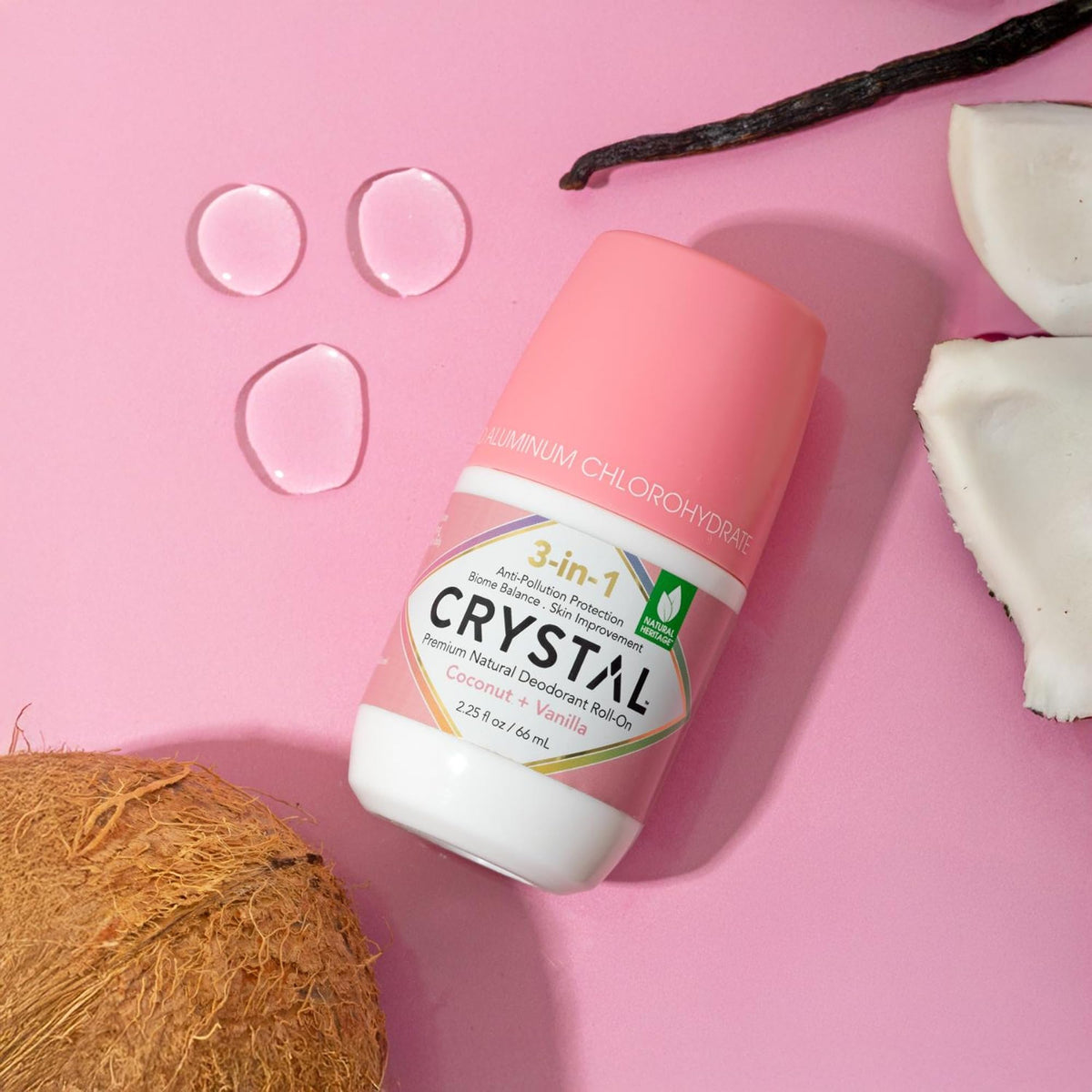 Crystal Essence visual of hyaluronic moisture drops for long-lasting hydration