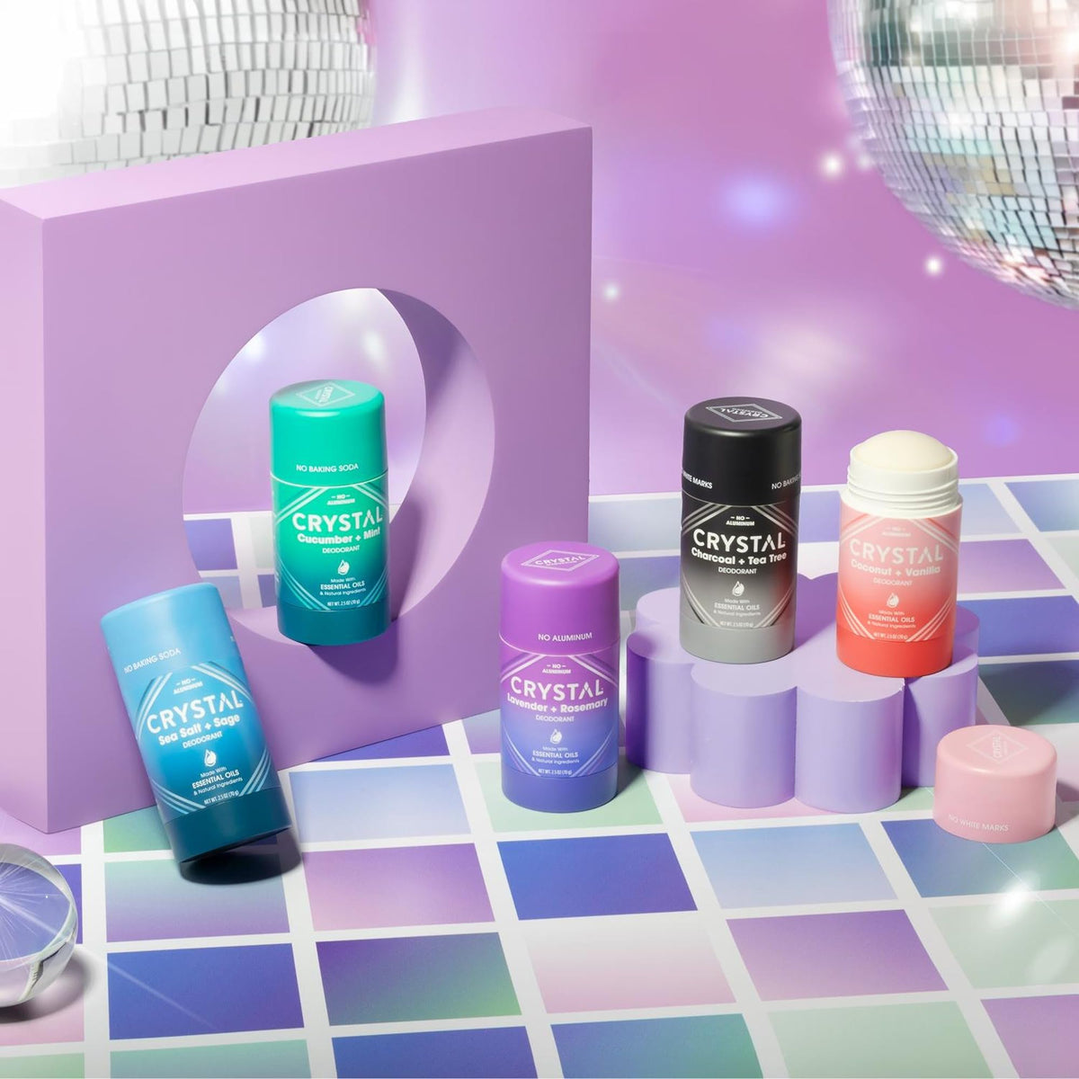 Crystal Essence recyclable box emphasizing eco-friendly packaging and ethics