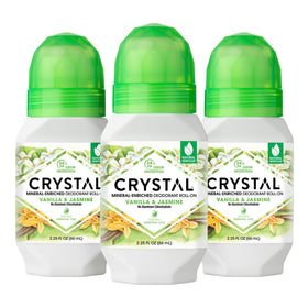 Crystal Essence roll-on front packaging shows clean clear finish benefit