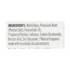 Crystal Essence roll-on applied to underarm demonstrating easy non-sticky protection