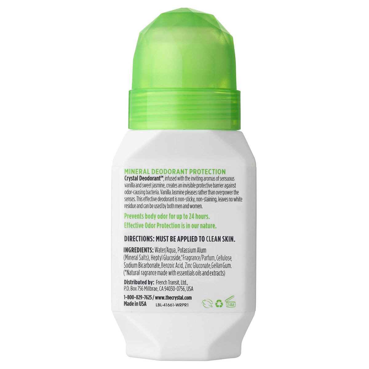 Crystal Essence roll-on open for quick application and fast-drying benefit