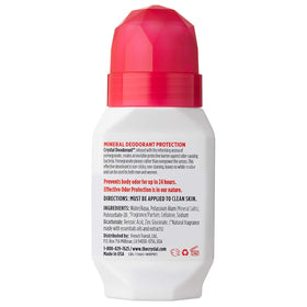 Crystal Essence roll-on tip close-up demonstrating smooth applicator and quick-dry finish