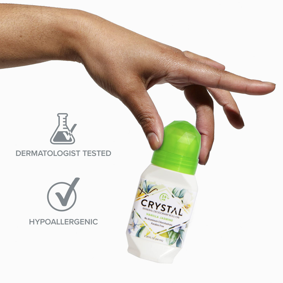 Crystal Essence three-pack stacked to show value and supply benefit