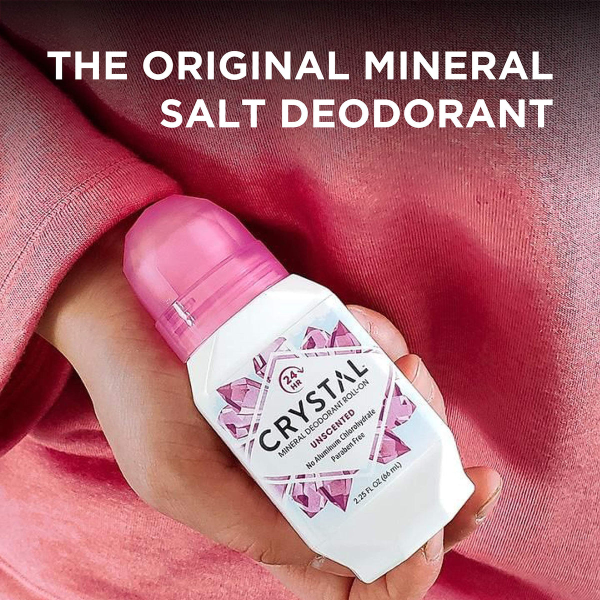 CRYSTAL clear dry finish on skin, invisible and non-staining benefit