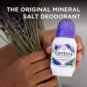 Crystal Essence in travel bag ready shot showing convenience for on-the-go benefit