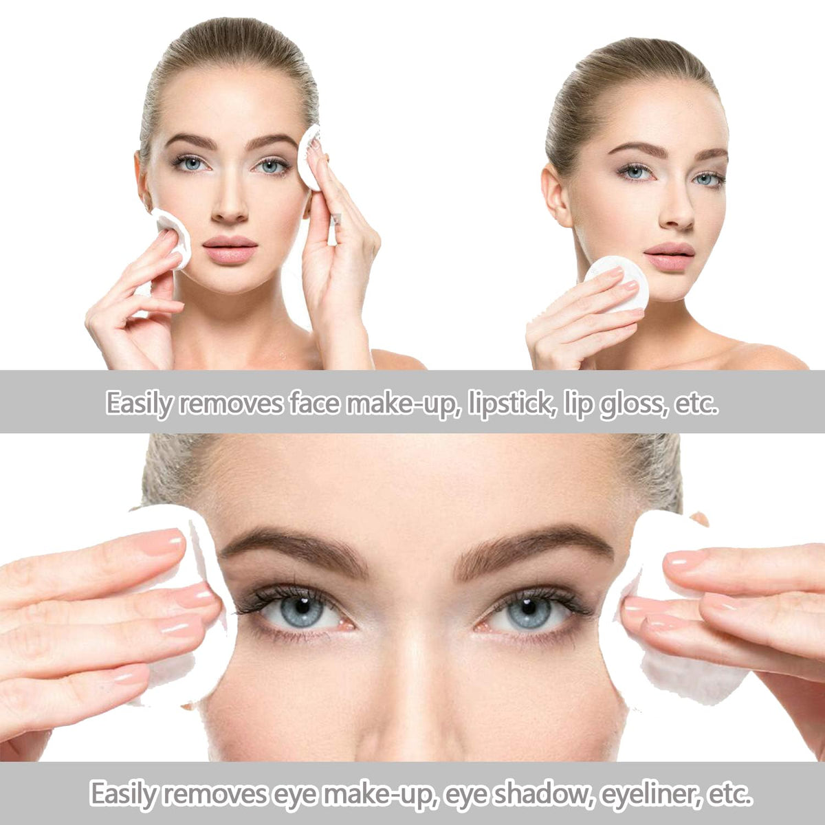 CT CAPETRONIX pad held in hand demonstrating soft grip and easy makeup removal
