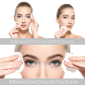 CT CAPETRONIX pad held in hand demonstrating soft grip and easy makeup removal