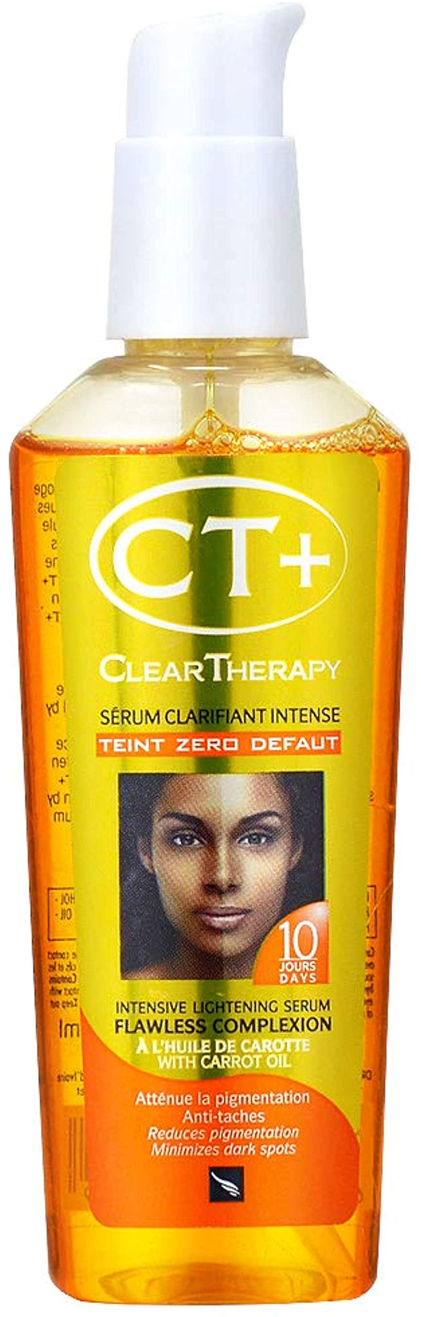 CT+ Clear Therapy front bottle shot showing label and clear packaging benefit