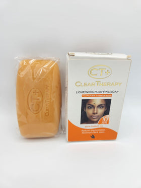 CT+ Clear Therapy front packaging showing 6.1 oz bar and benefits