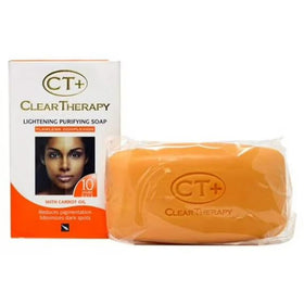 CT+ Clear Therapy close-up of soap texture highlighting nourishing carrot extract