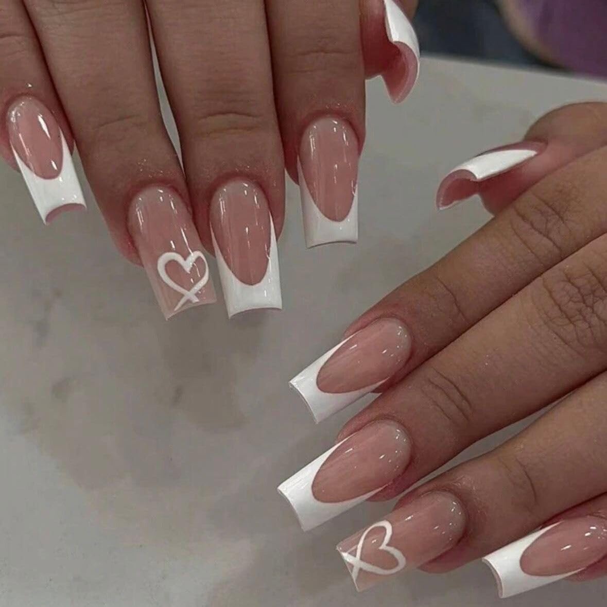 CTTHNBD front packaging showing 24-piece coffin heart press-on nails and glossy finish