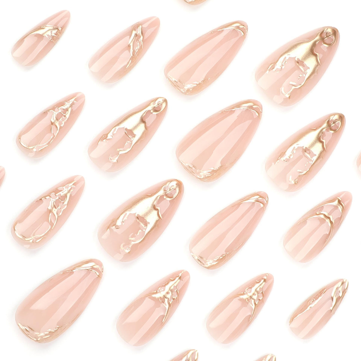 CTTHNBD close-up of 3D gold chrome design highlighting luxury shine