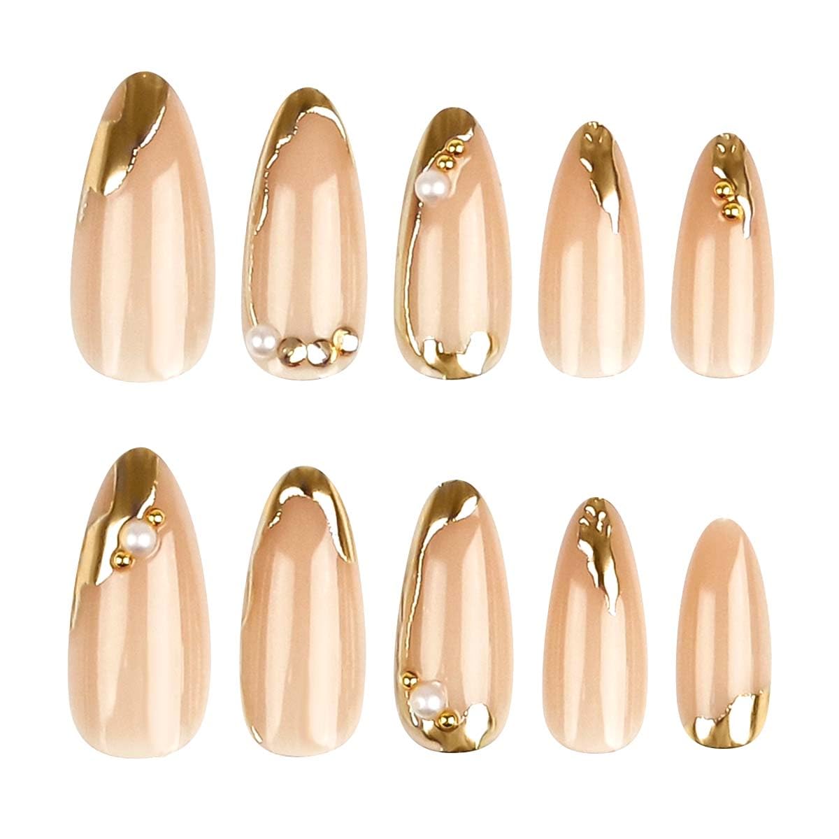 CTTHNBD nails in application revealing fast press-on fit and professional appearance