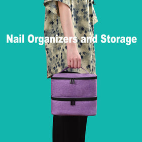 CTWWFS upper compartment storing a nail lamp and neatly coiled power cord