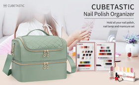 CUBETASTIC size comparison with hand to show portable travel benefit