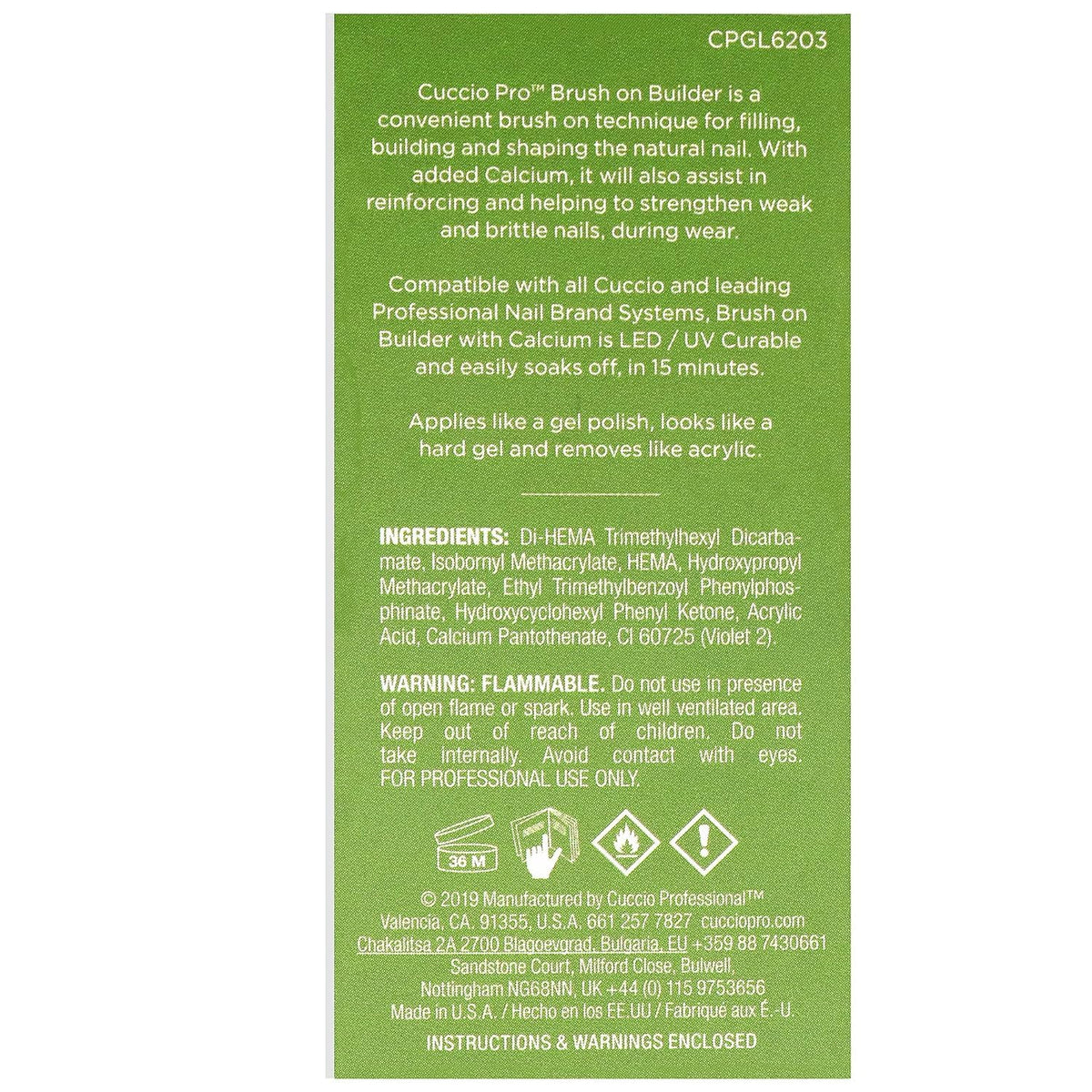 Cuccio builder gel in salon setting demonstrating professional, long-lasting benefit