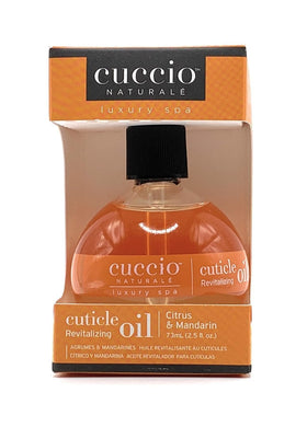 Cuccio bottle front packaging showing product and bright citrus label for quick identification
