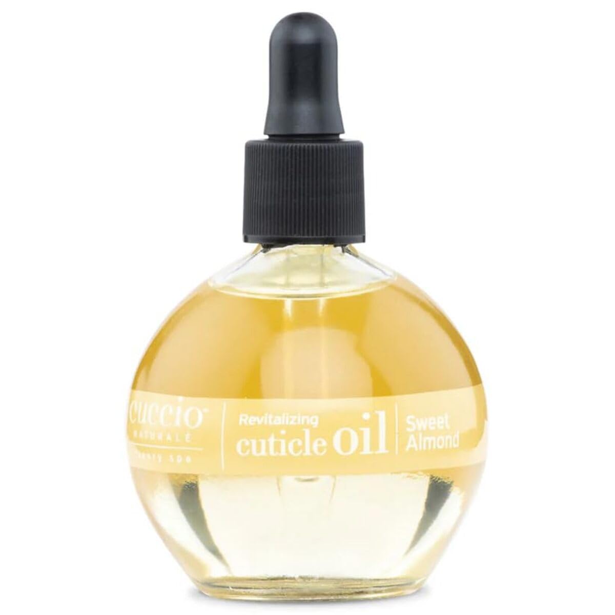 cuccio front packaging bottle showing elegant cuticle oil bottle and size