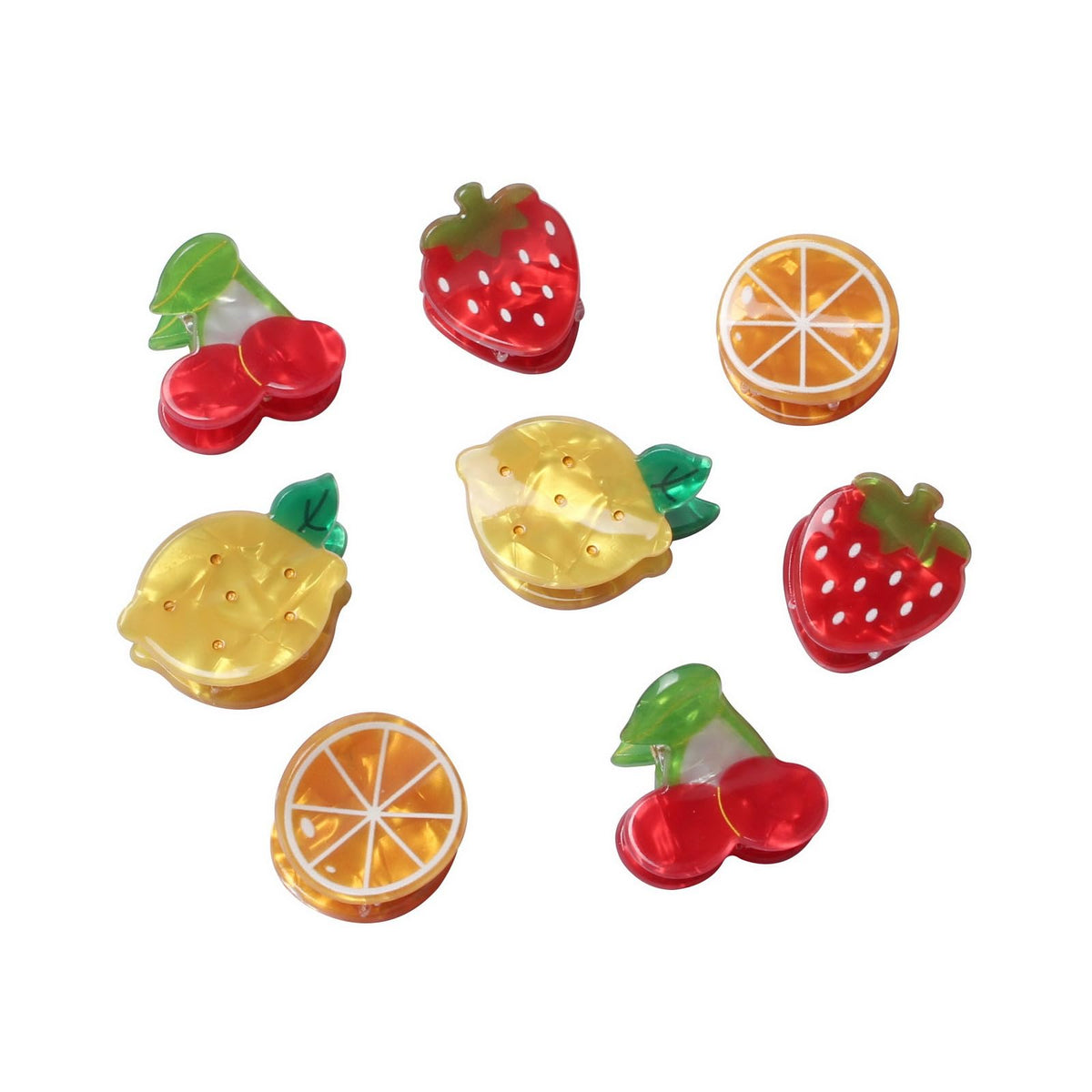 Cuizhiyu front packaging showing eight colorful fruit clips for easy selection